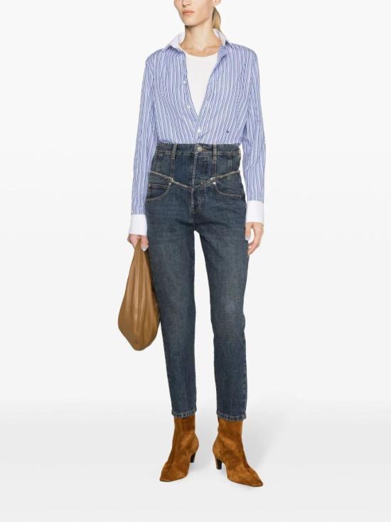  이자벨마랑 스트레이트 팬츠 PA0304FAB1H09I 30BU BLUE - ISABEL MARANT