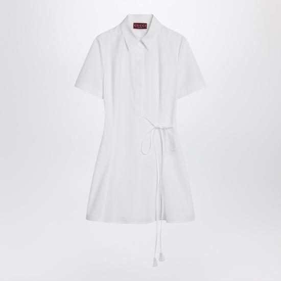 25SS 구찌 원피스 830730Z7ADR White