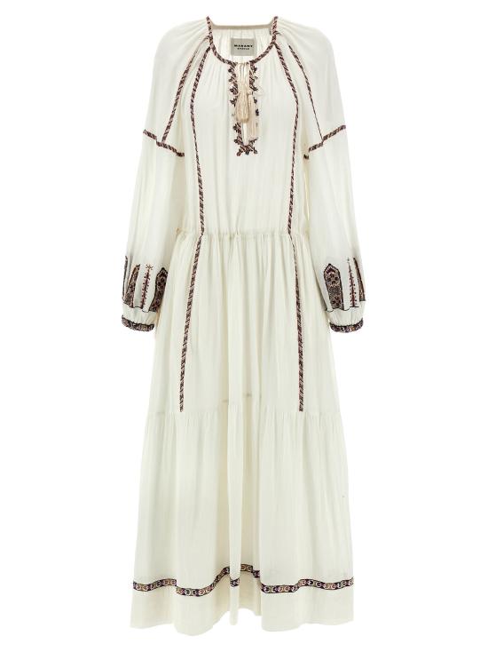 25SS 이자벨마랑에뚜왈 롱 원피스 RO0673FAC1J11EECOE White