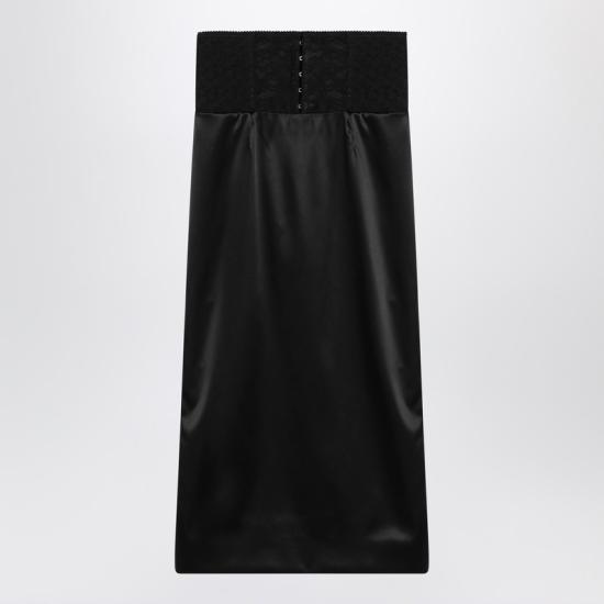  돌체앤가바나 스커트 F4CI1TFURAD Black