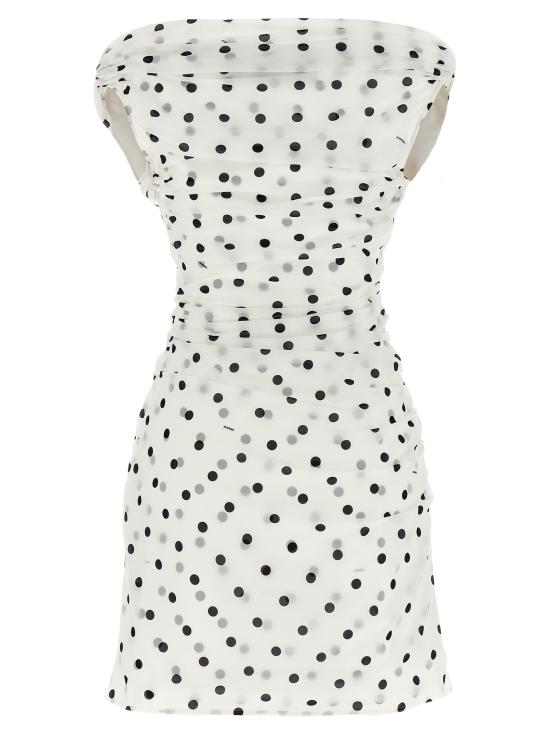 25SS 자크뮈스 숏 원피스 25E251DR22617809BT White Black - JACQUEMUS