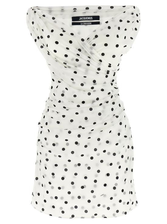 25SS 자크뮈스 숏 원피스 25E251DR22617809BT White Black