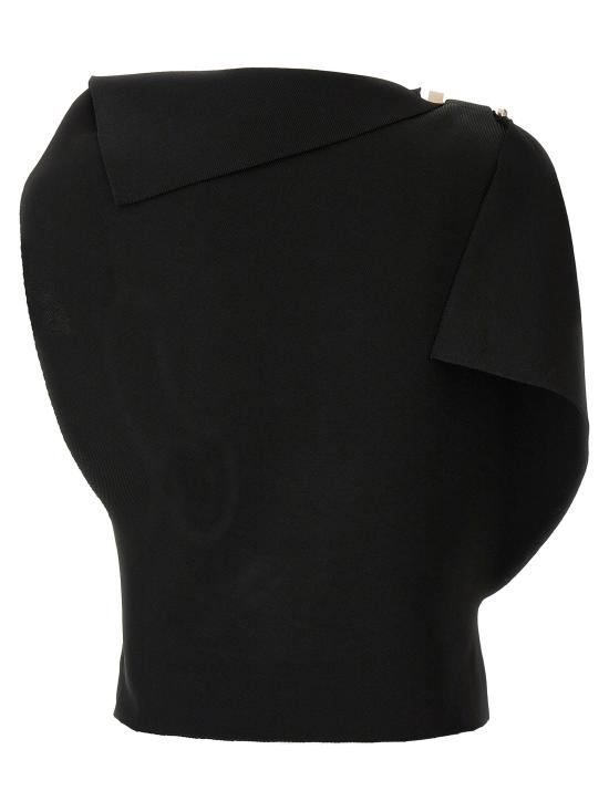 25SS 자크뮈스 탑 25E251KN6072437990 Black - JACQUEMUS