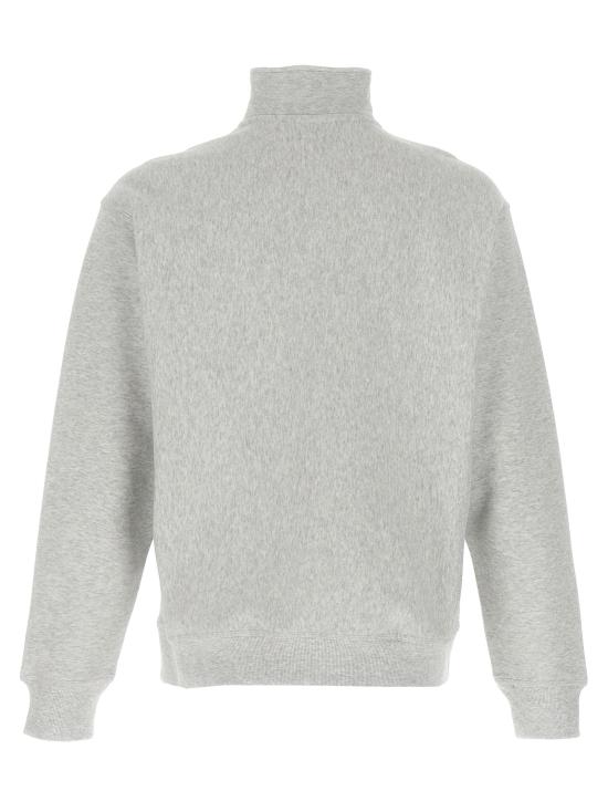26FW 칼하트 WIP 하프 집 아메리칸 스크립트 스웨트셔츠 I027014482XX Gray - CARHARTT WIP