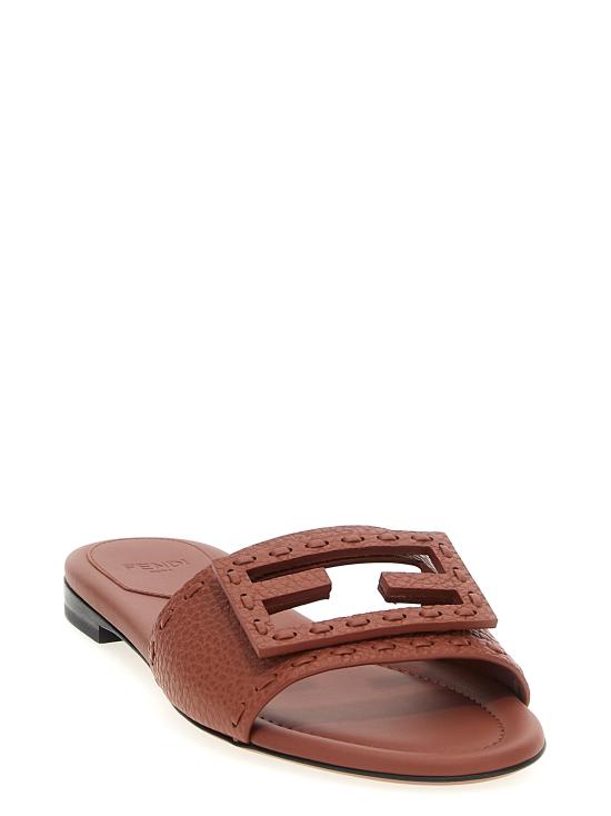 25SS 펜디 뮬/슬리퍼 8R8136AQY2F1STQ Brown - FENDI