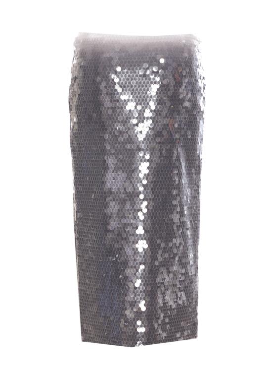 25SS 스포트막스 미디 스커트 2512771022600 TOANO 005 Silver - SPORTMAX