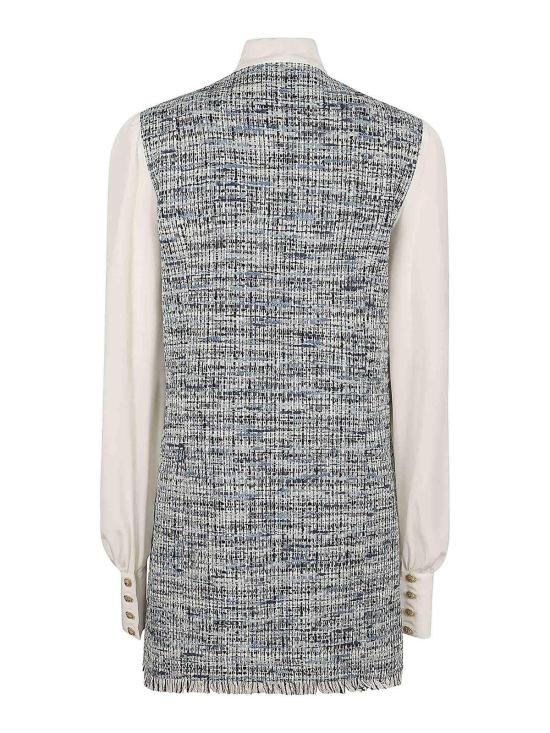  발망 스커트 EF1R9266MG25SOF White - BALMAIN