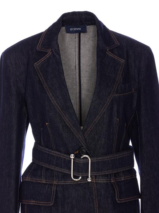 25SS 스포트막스 자켓 2512041025600 DOMINO 001 Blue - SPORTMAX