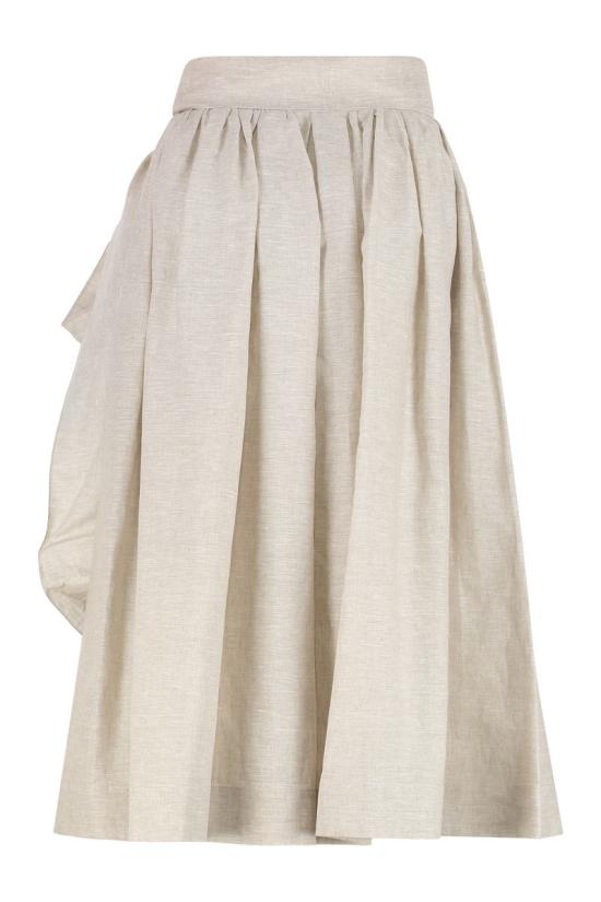 25SS 파비아나 필리피 숏 스커트 GND275F414D835 1259 Beige - FABIANA FILIPPI