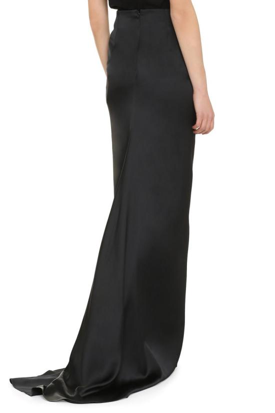  발렌시아가 롱 스커트 727960TJO44 1000 Black - BALENCIAGA