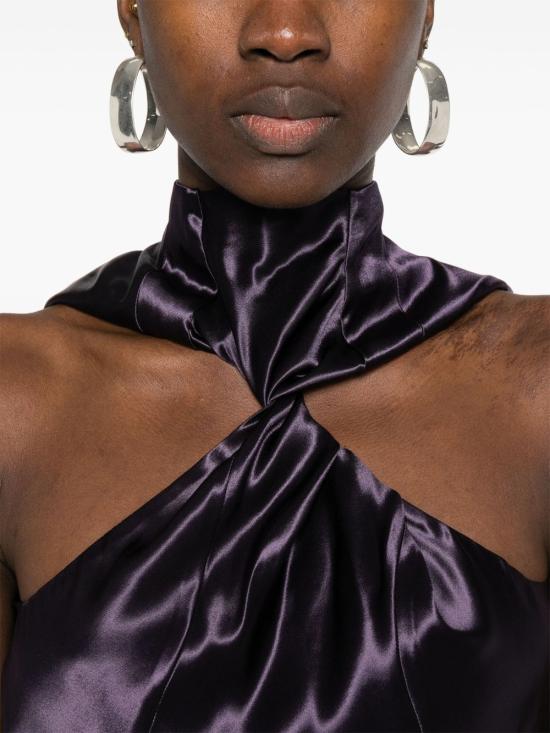 25SS 디 아티코 롱 원피스 250WCW00222VVV102AA 035 Purple - THE ATTICO