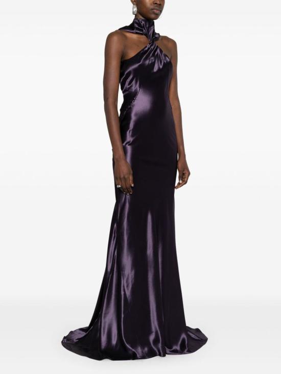 25SS 디 아티코 롱 원피스 250WCW00222VVV102AA035 PURPLE - THE ATTICO