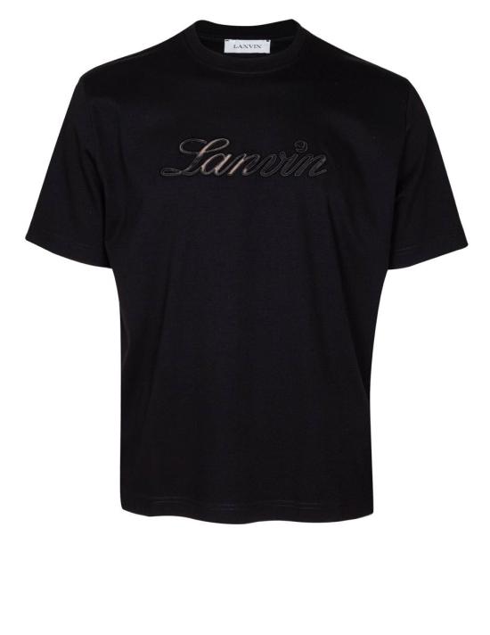 25SS 랑방 반팔 티셔츠 RM TS0115 J171 Black - LANVIN