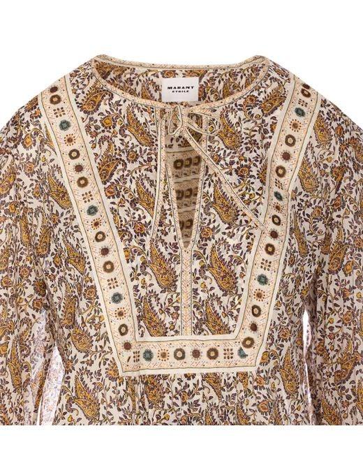  이자벨마랑 블라우스 HT0024FB C1J04E 23EC ECRU DOM - ISABEL MARANT