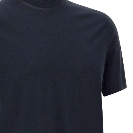 26SS 필리포 드 로렌티스 반팔 티셔츠 TSMCJCREPE U890 BLU - FILIPPO DE LAURENTIIS