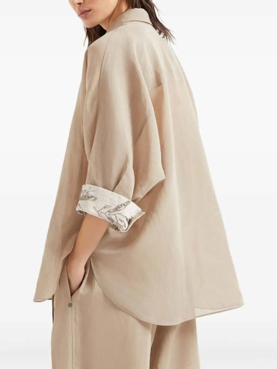  브루넬로 쿠치넬리 셔츠 MH911RH616C8690 Camel - BRUNELLO CUCINELLI