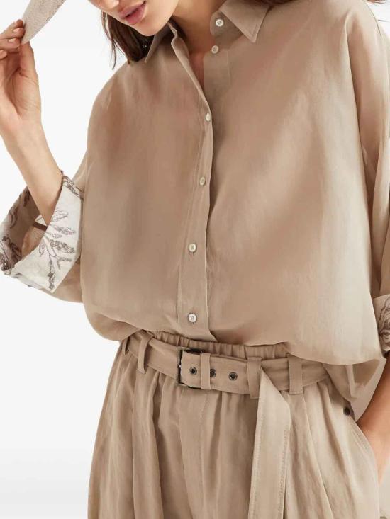  브루넬로 쿠치넬리 셔츠 MH911RH616C8690 Camel - BRUNELLO CUCINELLI