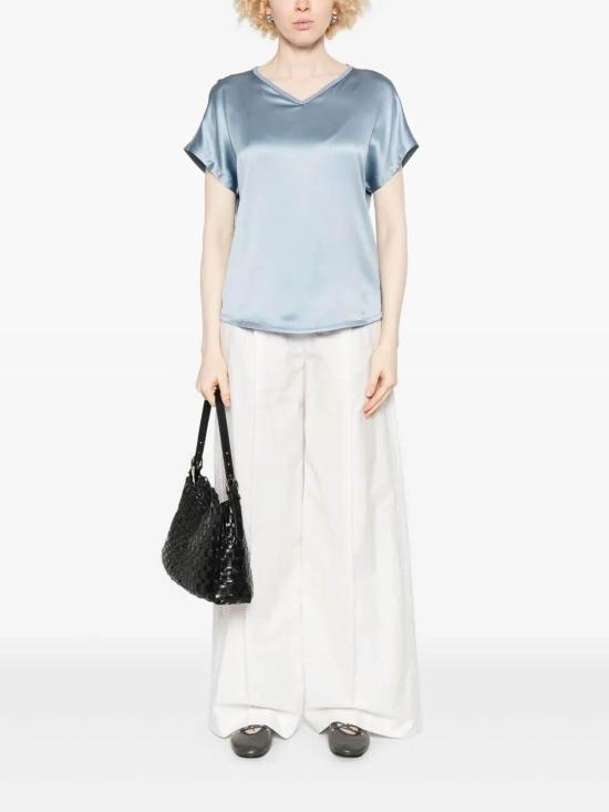  브루넬로 쿠치넬리 블라우스 M0C59EL102C2873 Light Grey - BRUNELLO CUCINELLI