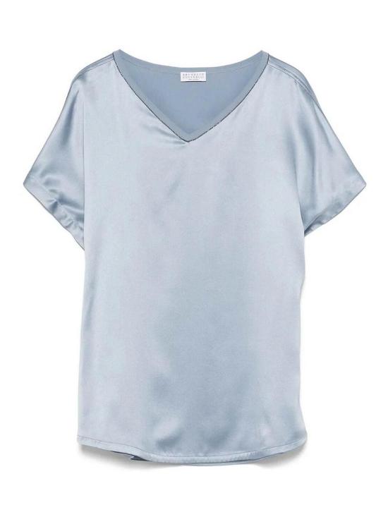  브루넬로 쿠치넬리 블라우스 M0C59EL102C2873 Light Grey