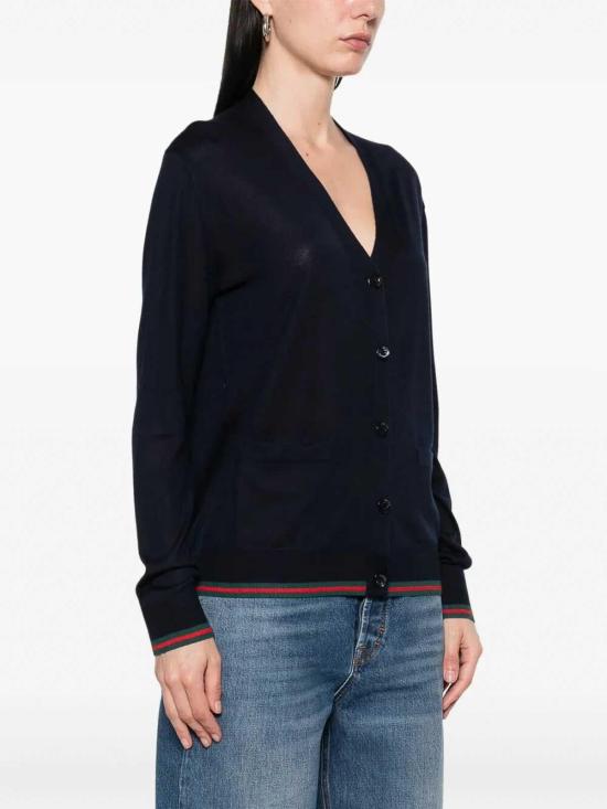  구찌 가디건 818588XKENL4027 Blue - GUCCI