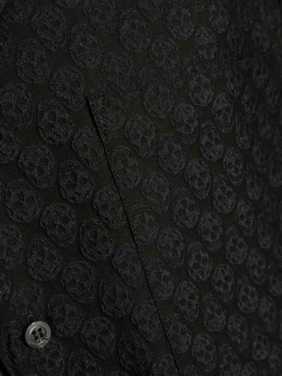 25FW 알렉산더 맥퀸 반팔 셔츠 814693QRABU1010 Black - ALEXANDER MCQUEEN