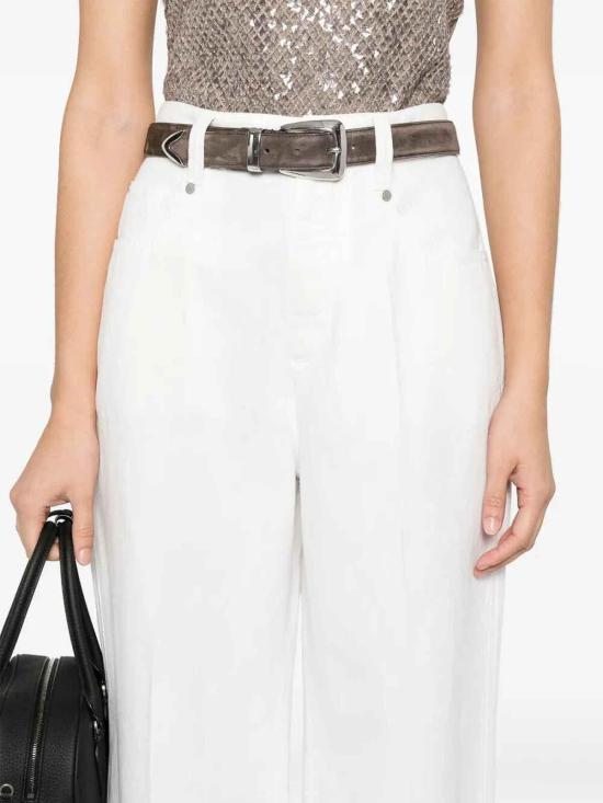  브루넬로 쿠치넬리 팬츠 ML996P5992C600 Beige - BRUNELLO CUCINELLI