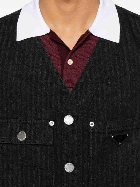  프라다 베스트 GEB28116HDSOOOF0557 Black - PRADA