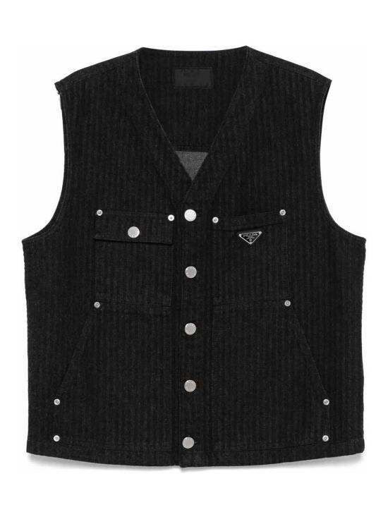  프라다 베스트 GEB28116HDSOOOF0557 Black