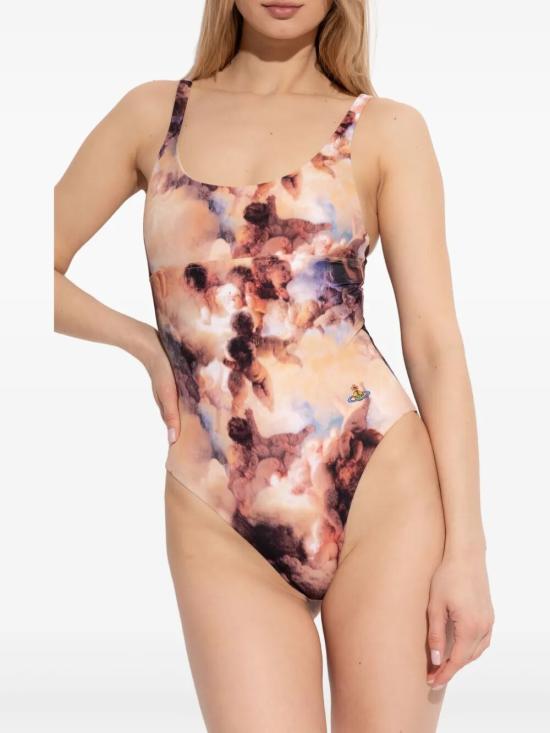 25SS 비비안웨스트우드 원피스 수영복 81010009 J0097 O401 WHITE BLACK GREY - VIVIENNE WESTWOOD