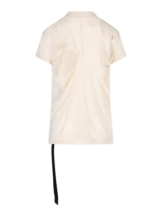  릭 오웬스 반팔 티셔츠 DS01E3208BHNDSD21 White - RICK OWENS
