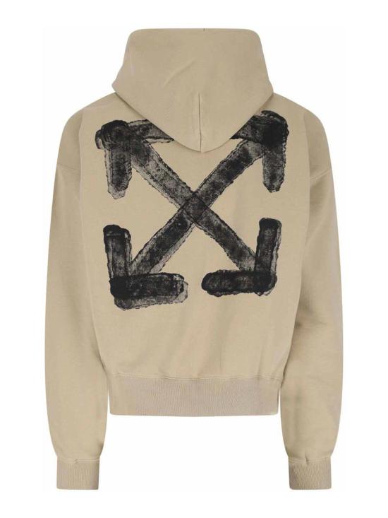  오프화이트 후드 티셔츠 OMBB085S25FLE00I6110 Beige - OFF WHITE