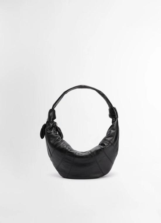 26FW 르메르 소프트 나파 레더 포춘 크루아상 백 BG0071 LL095 999 BLACK DOM