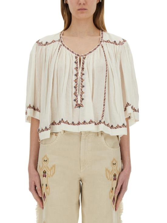 25SS 이자벨마랑에뚜왈 반팔 티셔츠 HT0576FA C1J11EECOE WHITE