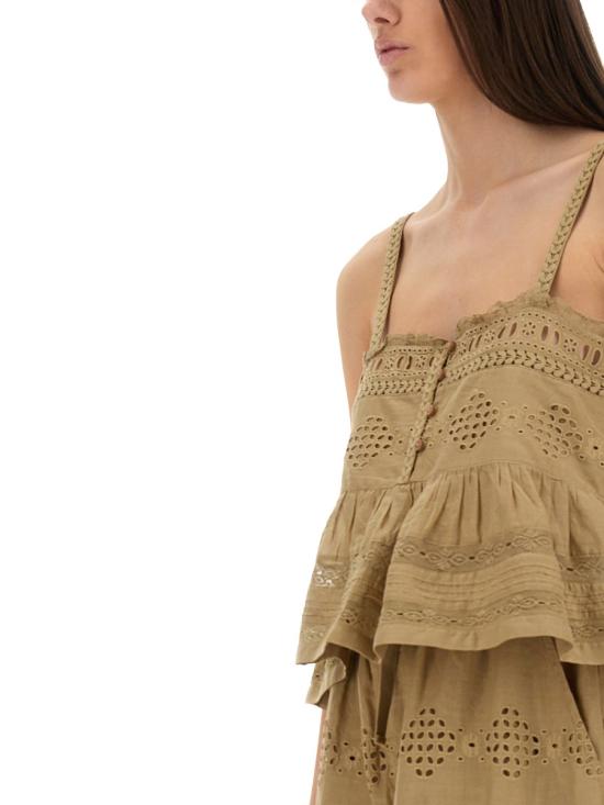 25SS 이자벨마랑에뚜왈 민소매 티셔츠 HT0542FA C1J15E67LK GREEN - ISABEL MARANT ETOILE