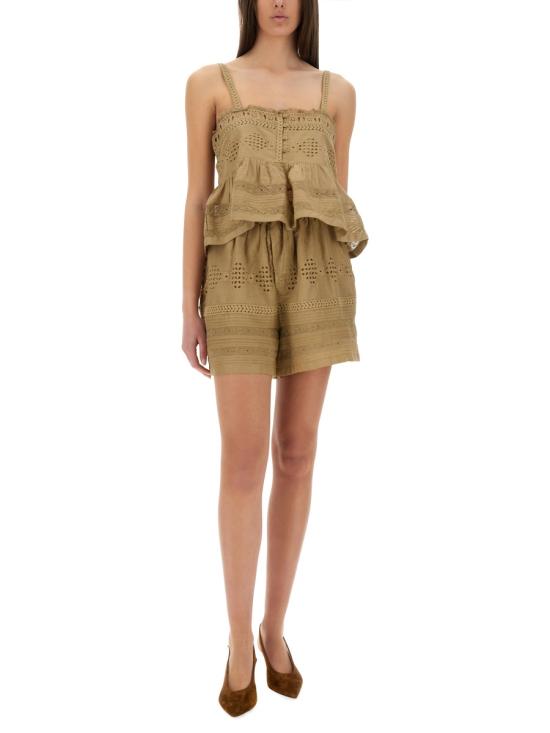 25SS 이자벨마랑에뚜왈 민소매 티셔츠 HT0542FA C1J15E67LK GREEN - ISABEL MARANT ETOILE