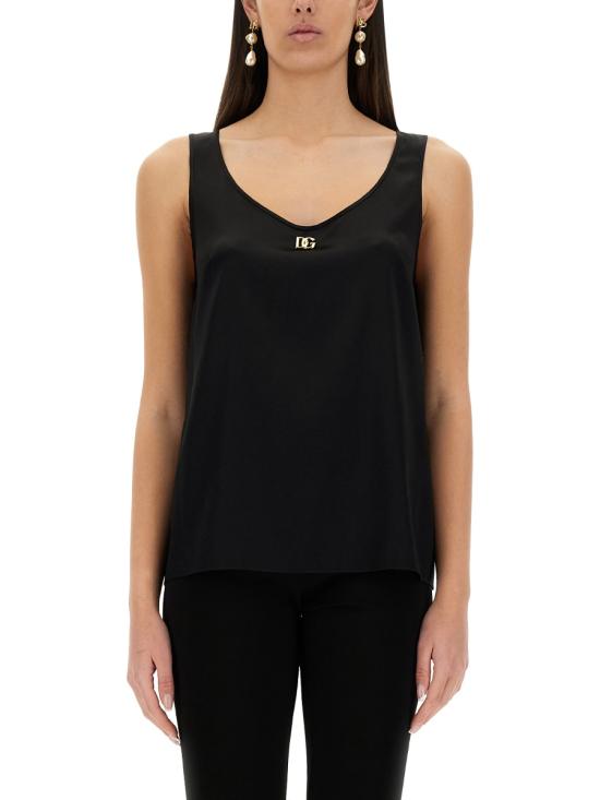 25SS 돌체앤가바나 민소매 티셔츠 F7AK5T FURAGN0000 BLACK