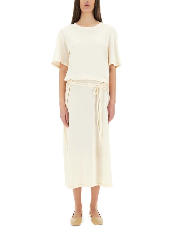 25SS 르메르 미디 원피스 DR1045 LJ1016WH048 IVORY