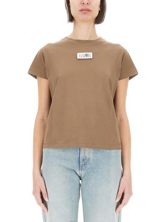 25SS MM6 메종마르지엘라 반팔 티셔츠 S52GC0326 S24312134 BROWN