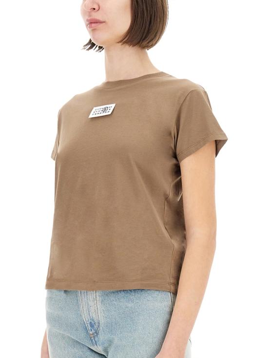 25SS MM6 메종마르지엘라 반팔 티셔츠 S52GC0326 S24312134 BROWN - MM6 MAISON MARGIELA