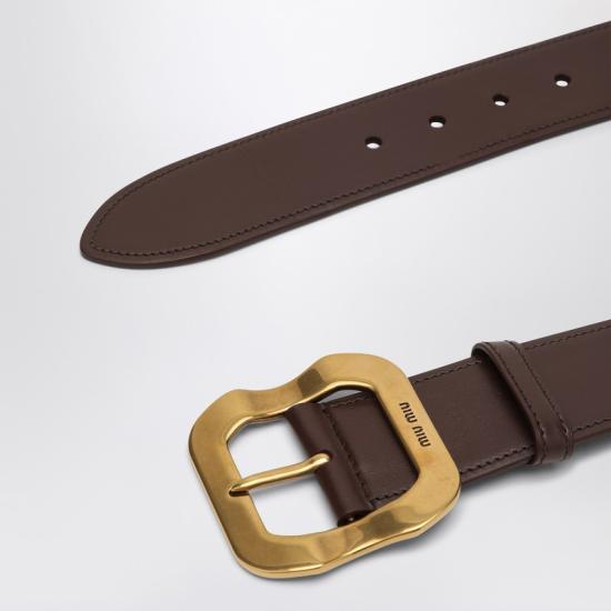 25SS 미우미우 벨트 5CC6622IB5 Brown - MIU MIU