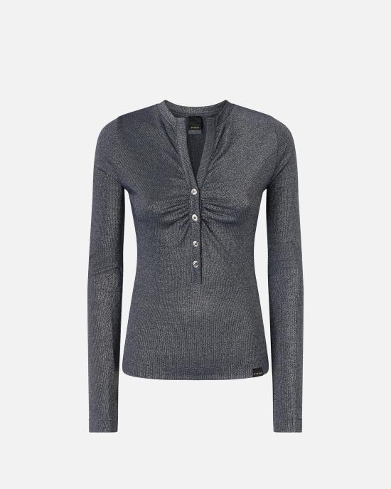 25SS 핑코 스웨터 104651A2CQ EI2 Blue argento