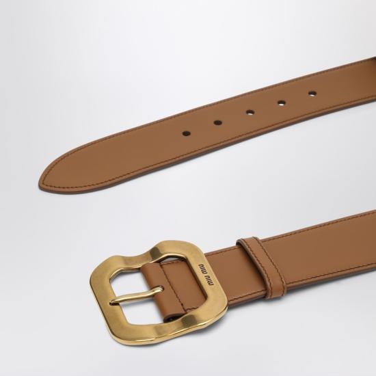 25SS 미우미우 벨트 5CC6622IB5 Brown - MIU MIU