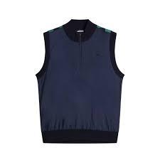  제이린드버그 니트 베스트 GMKW13118 W104 GLENMUIR TARTAN TEAL L DOM