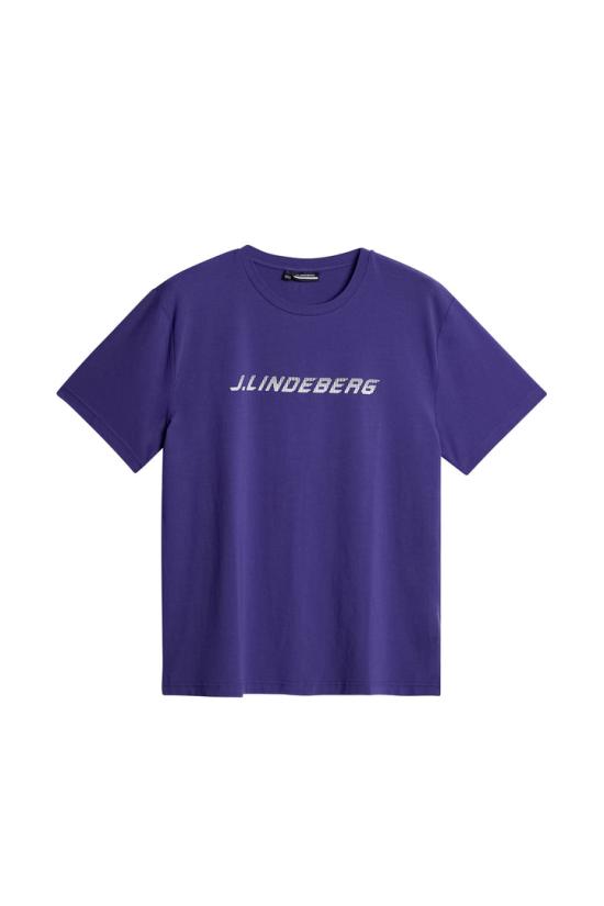  제이린드버그 반팔 티셔츠 AMJT12932O354 DEEP WISTERIA DOM
