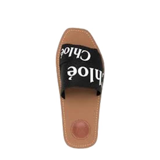  끌로에 우디 플랫 뮬 CHC22U188Z3 001 BLACK - CHLOE