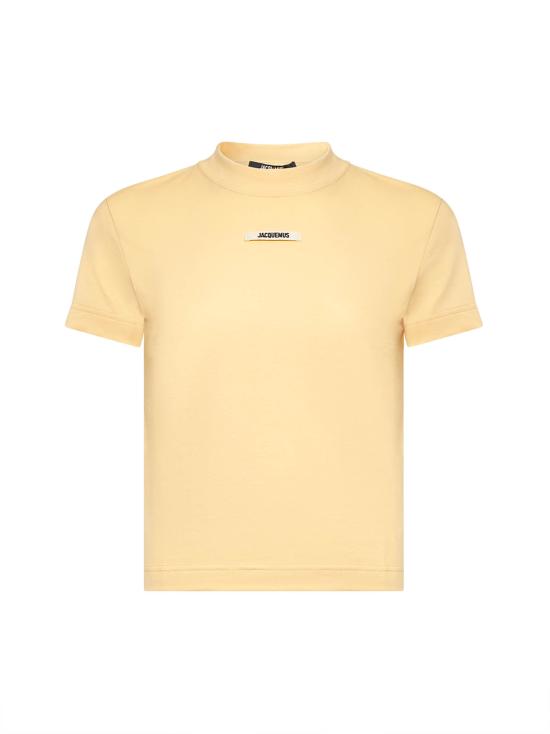 25SS 자크뮈스 그로그랭 반소매 티셔츠 241JS1332031131 LIGHT BEIGE DOM