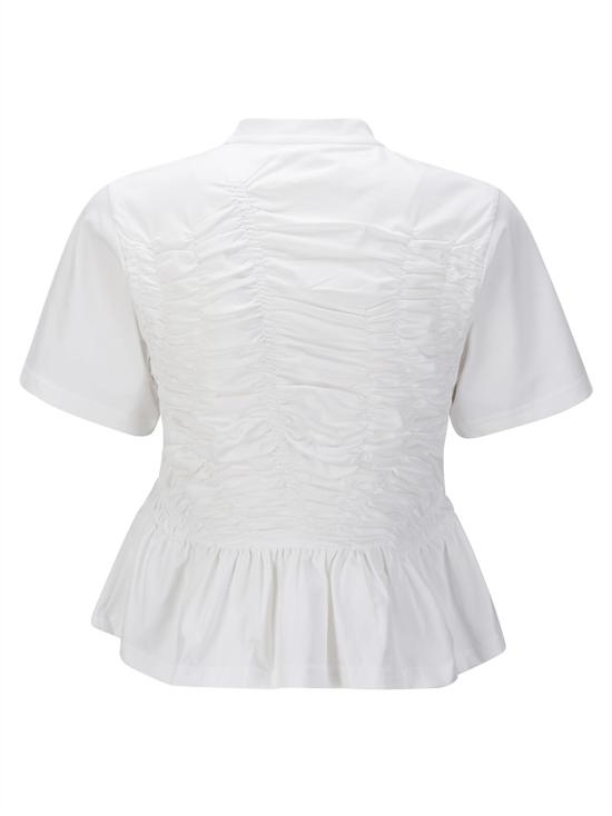 25SS 세실리아 반센 반팔 티셔츠 424RTW11002 WHITE DOM - CECILIE BAHNSEN