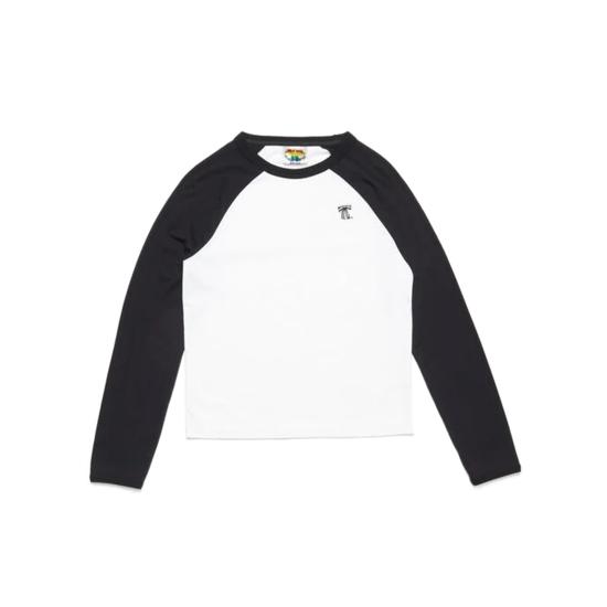 25SS 아크네 스튜디오 긴팔 티셔츠 CL0320183 OPTIC WHITE DOM