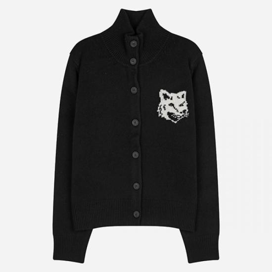  메종키츠네 가디건 NW00509KM0329P199 BLACK DOM
