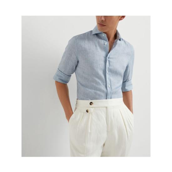 25SS 브루넬로 쿠치넬리 긴팔 셔츠 MM6840627 - BRUNELLO CUCINELLI